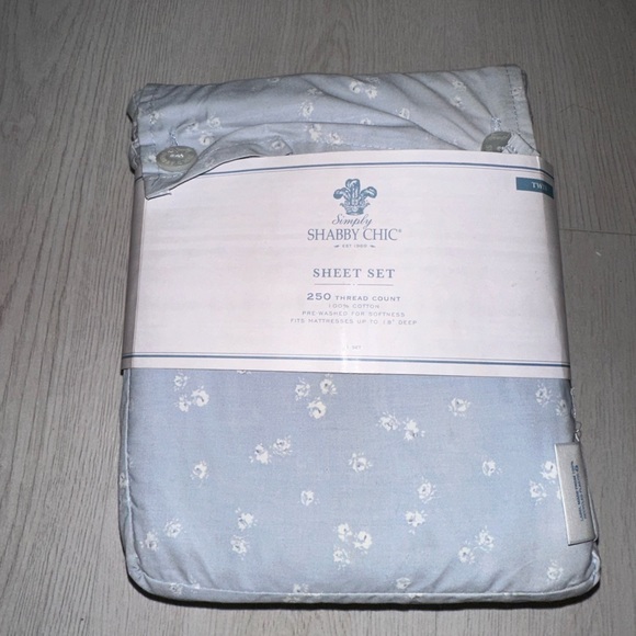 Simply Shabby Chic Bedding New Simply Shabby Chic Twin Sheet Set Floral Poshmark